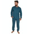 Men's Winter Pajamas Cotton Green