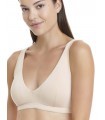 Women Bamboo Triangle Bra Biege