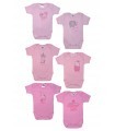 Baby Bodysuits T-Shirt Princess 6 Pc