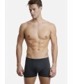 Cotton Boxer With Ιnner Τube Black Charcoal 2 Pc
