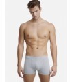 Cotton Boxer With Ιnner Τube Grey Charcoal 2 Pc