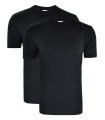 Men T-Shirt Classic Basic Black 2 Pc
