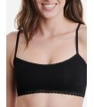 Bra Busty Bamboo With Lace Black